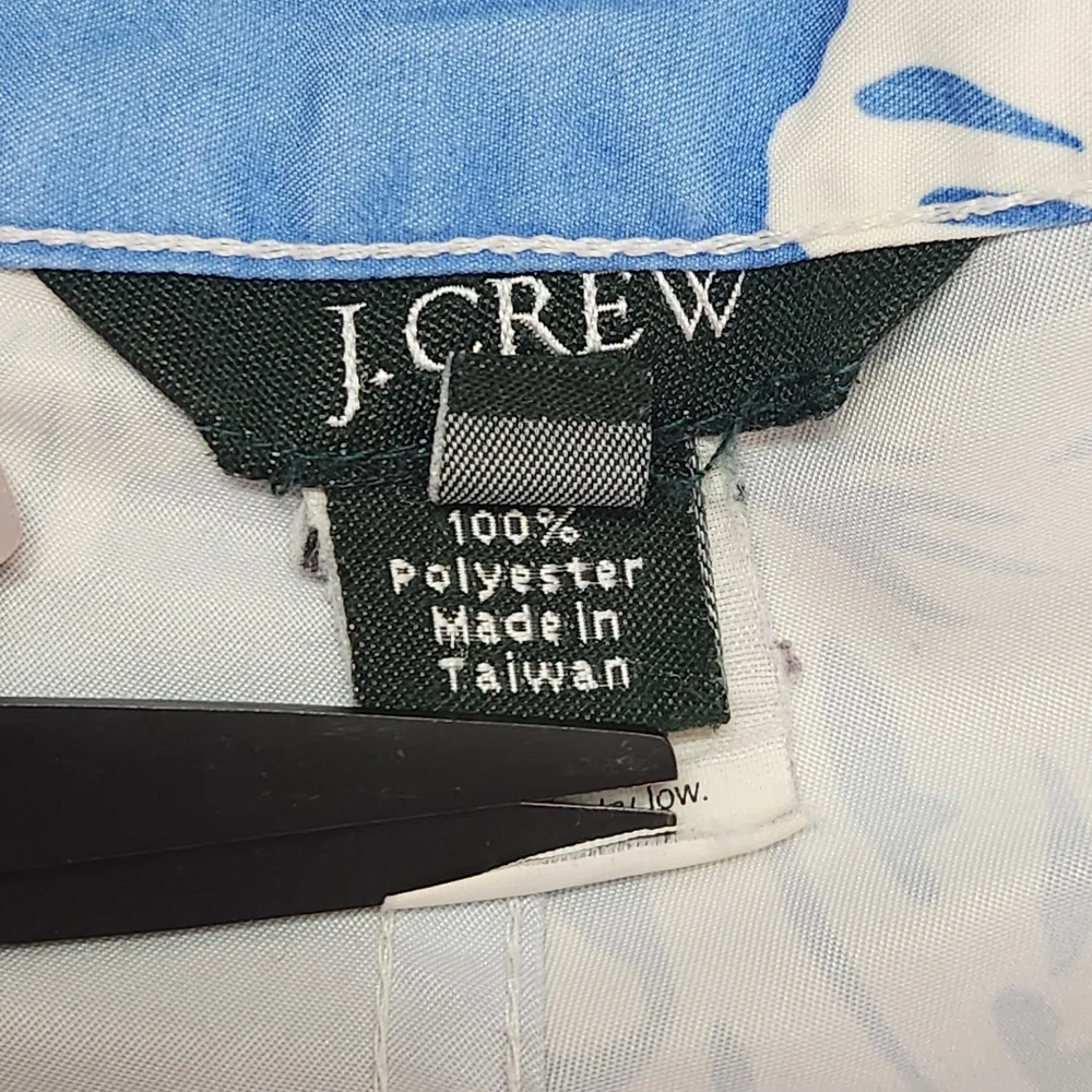 Vintage J.Crew Boardshorts Men’s 38 Blue White Floral Lace-Up Surf Swim Shorts